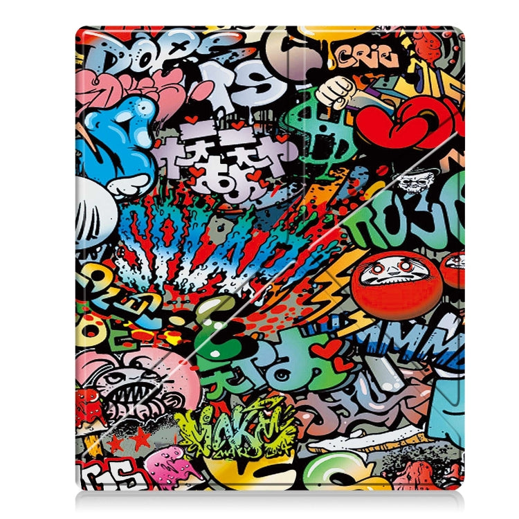 For Kobo Elipsa 2E Painted Deformation TPU Leather Smart Tablet Case(Graffiti) - Others by PMC TechLife | Online Shopping South Africa | PMC TechLife | Buy Now Pay Later Mobicred