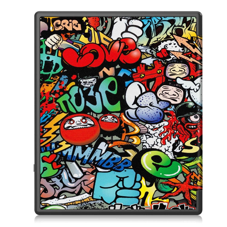 For Kobo Elipsa 2E Painted Deformation TPU Leather Smart Tablet Case(Graffiti) - Others by PMC TechLife | Online Shopping South Africa | PMC TechLife | Buy Now Pay Later Mobicred