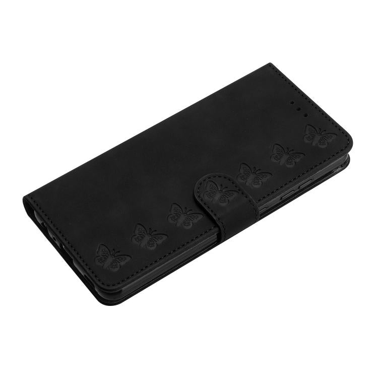 For iPhone 16e Seven Butterflies Embossed Leather Phone Case(Black) - free shipping - PMC TechLife - Order now!