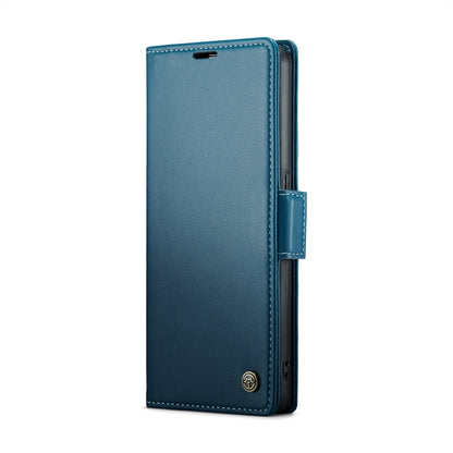 For OPPO Reno8 T 4G CaseMe 023 Butterfly Buckle Litchi Texture RFID Anti-theft Leather Phone Case(Blue) - OPPO Cases by CaseMe | Online Shopping South Africa | PMC Jewellery | Buy Now Pay Later Mobicred