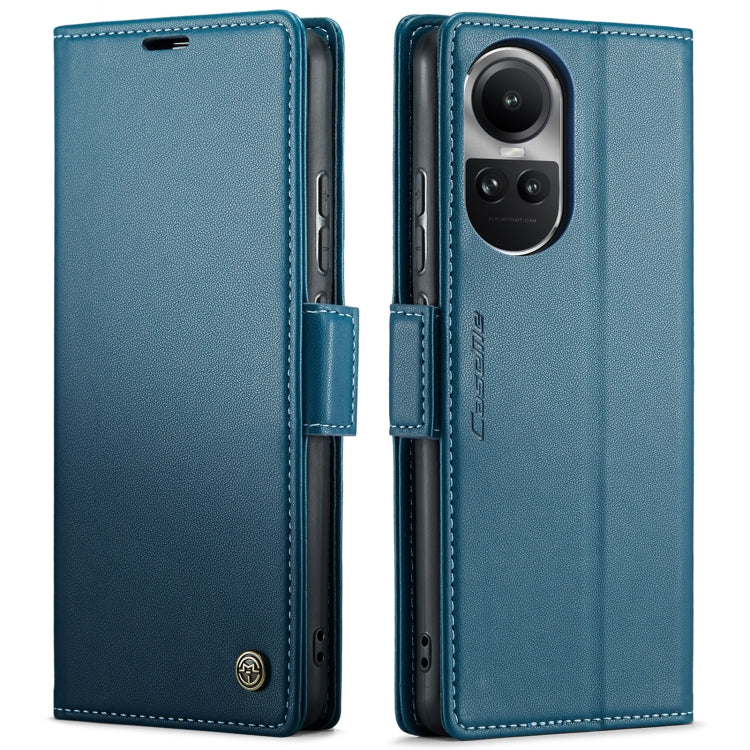 For OPPO Reno10 5G Global／Reno10 Pro Global CaseMe 023 Butterfly Buckle Litchi Texture RFID Anti-theft Leather Phone Case(Blue) - OPPO Cases by CaseMe | Online Shopping South Africa | PMC Jewellery | Buy Now Pay Later Mobicred