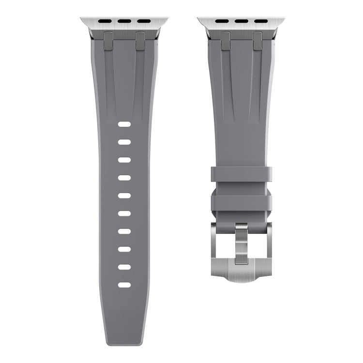 AP Silicone Watch Band For Apple Watch SE 2023 40mm(Silver Grey) - Watch Bands by PMC TechLife | Online Shopping South Africa | PMC TechLife