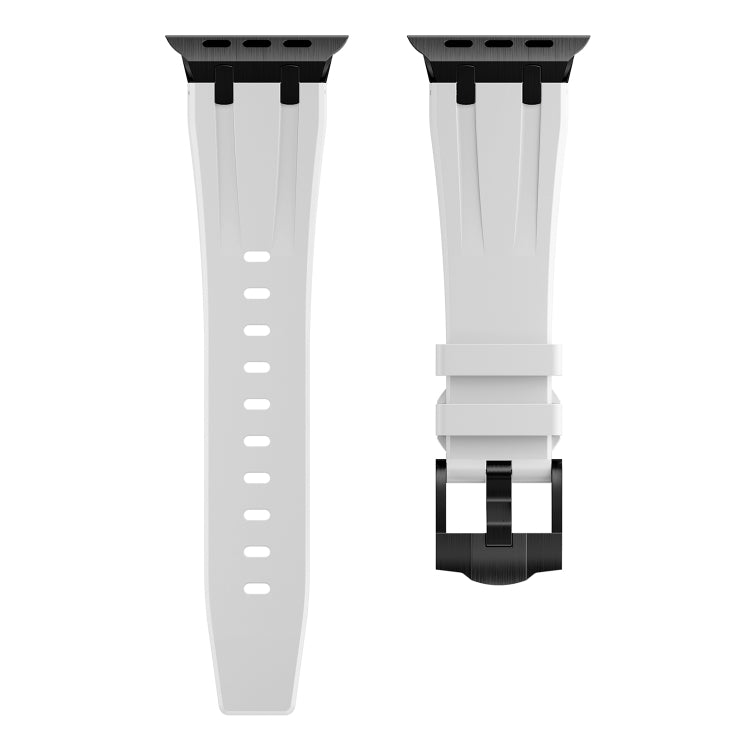 AP Silicone Watch Band For Apple Watch Ultra 2 49mm(Black White) - Watch Bands by PMC TechLife | Online Shopping South Africa | PMC TechLife