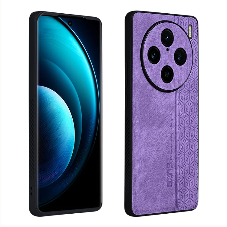 For vivo X100 Pro AZNS 3D Embossed Skin Feel Phone Case(Purple) - X100 Pro Cases by AZNS | Online Shopping South Africa | PMC Jewellery | Buy Now Pay Later Mobicred