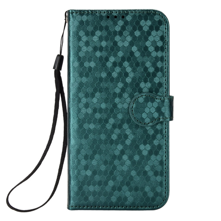 For Google Pixel 9 Honeycomb Dot Texture Leather Phone Case(Green) - Google Cases by PMC TechLife | Online Shopping South Africa | PMC TechLife | Buy Now Pay Later Mobicred