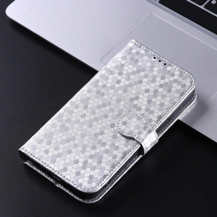 For Google Pixel 9 Honeycomb Dot Texture Leather Phone Case(Silver) - Google Cases by PMC TechLife | Online Shopping South Africa | PMC TechLife | Buy Now Pay Later Mobicred