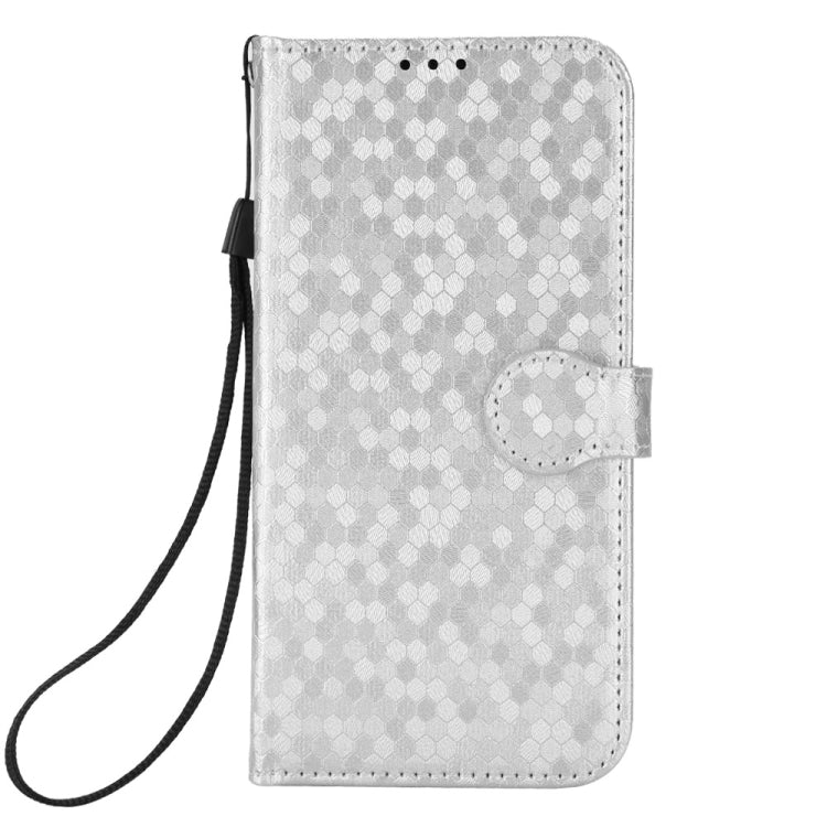For Google Pixel 9 Honeycomb Dot Texture Leather Phone Case(Silver) - Google Cases by PMC TechLife | Online Shopping South Africa | PMC TechLife | Buy Now Pay Later Mobicred