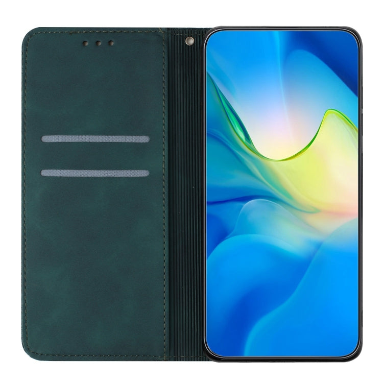 For Redmi Note 12 5G Global Ethnic Embossed Adsorption Leather Phone Case(Blue) - Xiaomi Cases by PMC TechLife | Online Shopping South Africa | PMC TechLife | Buy Now Pay Later Mobicred