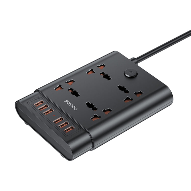 Yesido MC-08 4 Ports + 6 USB Ports 2650W Multi-functional High Power Socket(EU Plug) - Extension Socket by Yesido | Online Shopping South Africa | PMC Jewellery | Buy Now Pay Later Mobicred