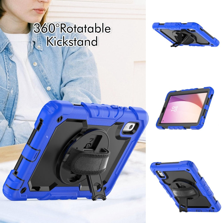 For Lenovo Tab M9 Silicone Hybrid PC Tablet Case with Shoulder Strap(Blue) - Lenovo by PMC TechLife | Online Shopping South Africa | PMC TechLife | Buy Now Pay Later Mobicred