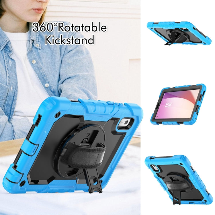 For Lenovo Tab M9 Silicone Hybrid PC Tablet Case with Shoulder Strap(Light Blue) - Lenovo by PMC TechLife | Online Shopping South Africa | PMC TechLife | Buy Now Pay Later Mobicred
