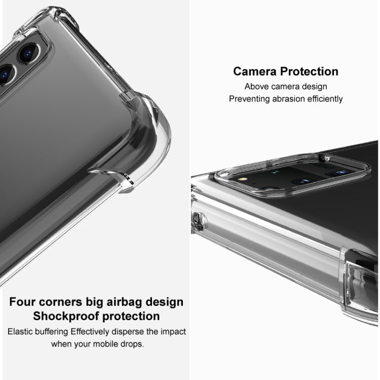 For Xiaomi 14 Pro 5G imak Shockproof Airbag TPU Phone Case(Transparent Black) - 14 Pro Cases by imak | Online Shopping South Africa | PMC Jewellery | Buy Now Pay Later Mobicred