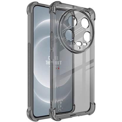 For Xiaomi 14 Ultra 5G imak Shockproof Airbag TPU Phone Case(Transparent Black) - 14 Ultra Cases by imak | Online Shopping South Africa | PMC Jewellery | Buy Now Pay Later Mobicred