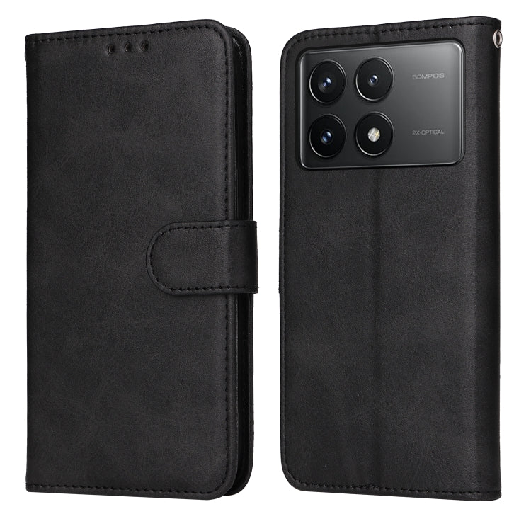 For Xiaomi Redmi K70 / K70 Pro Classic Calf Texture Flip Leather Phone Case(Black) - K70 Pro Cases by PMC Jewellery | Online Shopping South Africa | PMC Jewellery | Buy Now Pay Later Mobicred