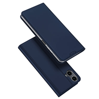 For Motorola Moto G34 DUX DUCIS Skin Pro Series Flip Leather Phone Case(Blue) - Motorola Cases by DUX DUCIS | Online Shopping South Africa | PMC Jewellery | Buy Now Pay Later Mobicred