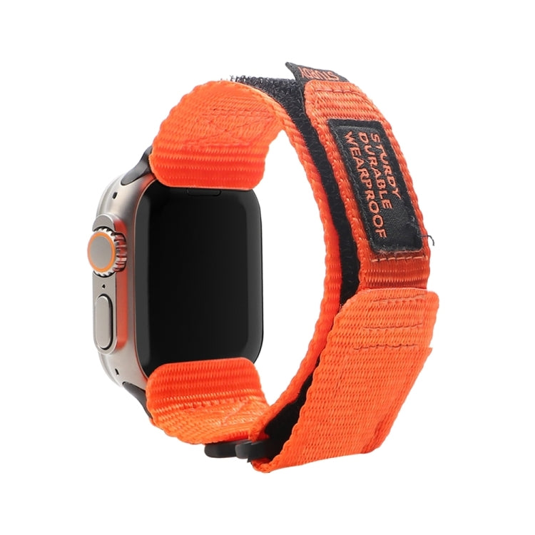 Nylon Two Section Watch Band For Apple Watch Ultra 2 49mm(Orange) - Watch Bands by PMC Jewellery | Online Shopping South Africa | PMC Jewellery | Buy Now Pay Later Mobicred