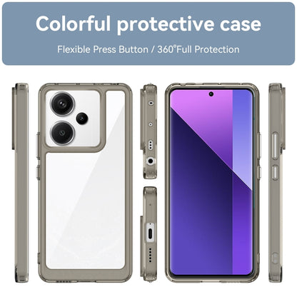 For Xiaomi Redmi Note 13 Pro+ Colorful Series Acrylic Hybrid TPU Phone Case(Transparent Grey) - Note 13 Pro+ Cases by PMC Jewellery | Online Shopping South Africa | PMC Jewellery | Buy Now Pay Later Mobicred