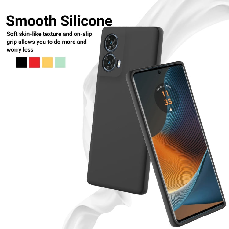 For Motorola S50 Neo Solid Color Liquid Silicone Dropproof Full Coverage Phone Case(Black) - free shipping - PMC TechLife - Order now!
