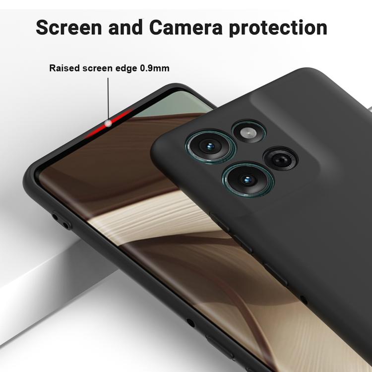 For Motorola Moto G Play 2025 Solid Color Liquid Silicone Dropproof Full Coverage Phone Case(Black) - free shipping - PMC TechLife - Order now!