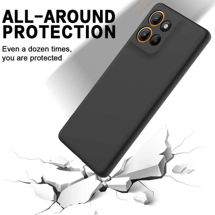 For Motorola Moto G15 Power Solid Color Liquid Silicone Dropproof Full Coverage Phone Case(Black) - free shipping - PMC TechLife - Order now!