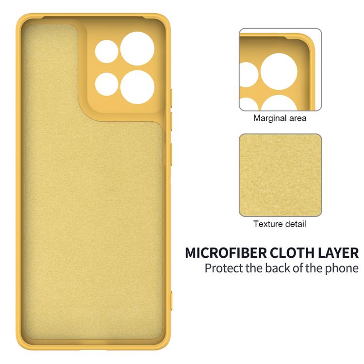 For Motorola Moto G 2025 Solid Color Liquid Silicone Dropproof Full Coverage Phone Case(Yellow) - free shipping - PMC TechLife - Order now!