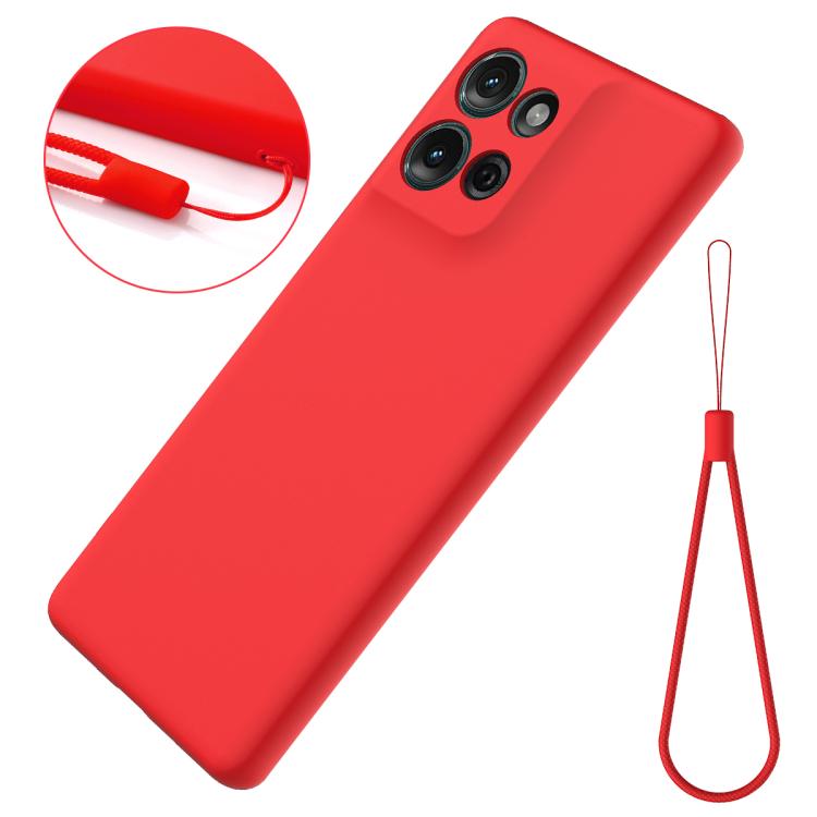 For Motorola Moto G 2025 Solid Color Liquid Silicone Dropproof Full Coverage Phone Case(Red) - free shipping - PMC TechLife - Order now!