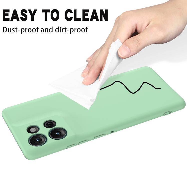 For Motorola Moto G 2025 Solid Color Liquid Silicone Dropproof Full Coverage Phone Case(Green) - free shipping - PMC TechLife - Order now!