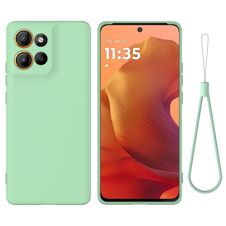 For Motorola Moto G56 5G Solid Color Liquid Silicone Dropproof Full Coverage Phone Case(Green) - free shipping - PMC TechLife - Order now!