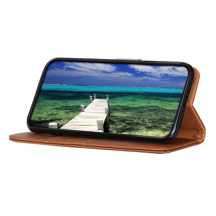 For Xiaomi 14 KHAZNEH Cowhide Texture Flip Leather Phone Case(Brown) - free shipping - PMC TechLife - Order now!