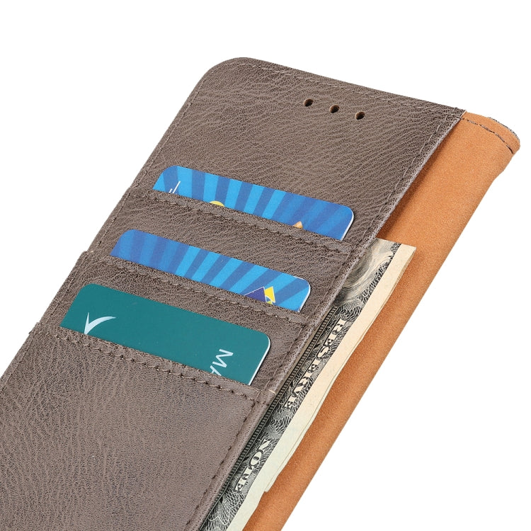 For Xiaomi 14 Pro KHAZNEH Cowhide Texture Flip Leather Phone Case(Khaki) - 14 Pro Cases by PMC TechLife | Online Shopping South Africa | PMC TechLife | Buy Now Pay Later Mobicred