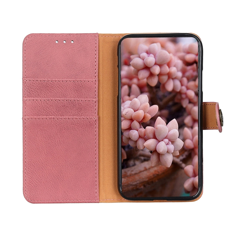 For Xiaomi Redmi Note 13 Pro 4G/Poco M6 Pro 4G KHAZNEH Cowhide Texture Flip Leather Phone Case(Pink) - Note 13 Pro Cases by PMC Jewellery | Online Shopping South Africa | PMC Jewellery | Buy Now Pay Later Mobicred