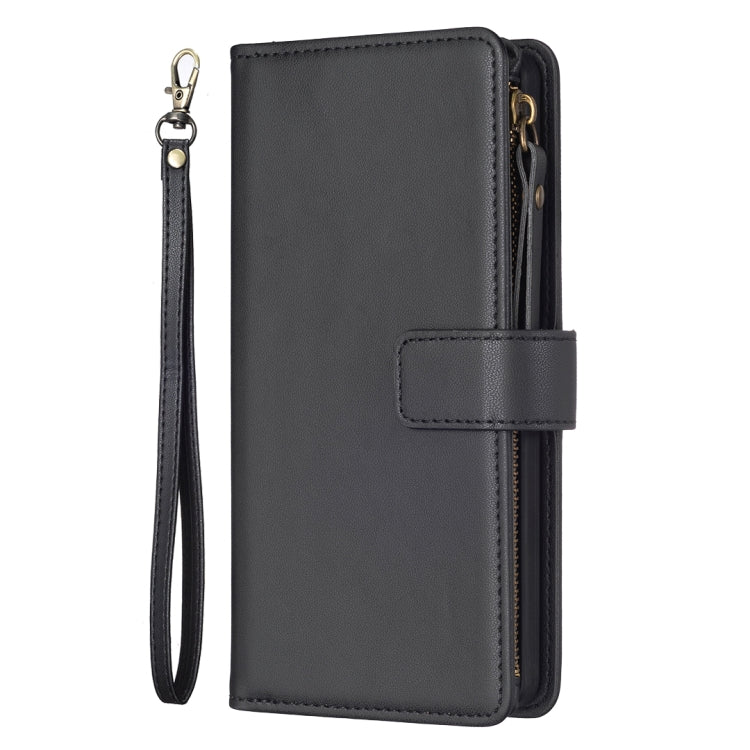 For Google Pixel 8 9 Card Slots Zipper Wallet Leather Flip Phone Case(Black) - Google Cases by PMC Jewellery | Online Shopping South Africa | PMC Jewellery | Buy Now Pay Later Mobicred