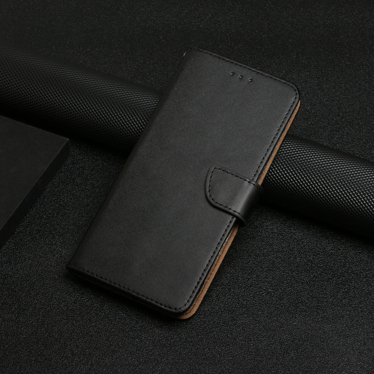 For iPhone 16 Pro Genuine Leather Fingerprint-proof Flip Phone Case(Black) - iPhone 16 Pro Cases by PMC TechLife | Online Shopping South Africa | PMC TechLife | Buy Now Pay Later Mobicred