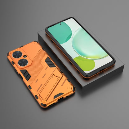 For Huawei nova 11i 4G Punk Armor 2 in 1 PC + TPU Phone Case with Holder(Orange) - Huawei Cases by PMC Jewellery | Online Shopping South Africa | PMC Jewellery | Buy Now Pay Later Mobicred