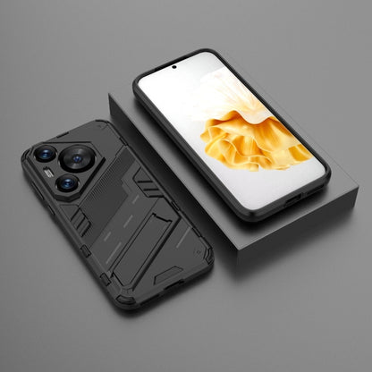 For Huawei Pura 70 Pro / 70 Pro+ Punk Armor 2 in 1 PC + TPU Phone Case with Holder(Black) - Huawei Cases by PMC Jewellery | Online Shopping South Africa | PMC Jewellery | Buy Now Pay Later Mobicred