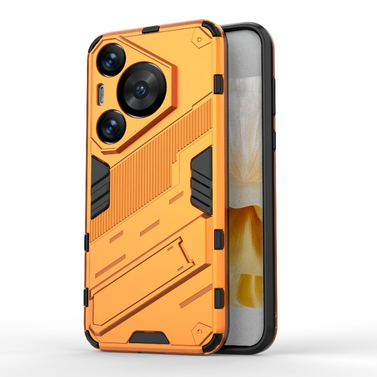 For Huawei Pura 70 Pro / 70 Pro+ Punk Armor 2 in 1 PC + TPU Phone Case with Holder(Orange) - Huawei Cases by PMC Jewellery | Online Shopping South Africa | PMC Jewellery | Buy Now Pay Later Mobicred