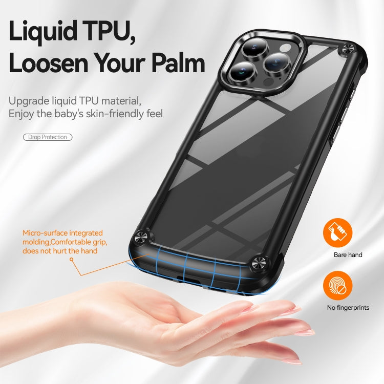 For iPhone 16 Pro TPU + PC Lens Protection Phone Case(Black) - iPhone 16 Pro Cases by PMC TechLife | Online Shopping South Africa | PMC TechLife | Buy Now Pay Later Mobicred