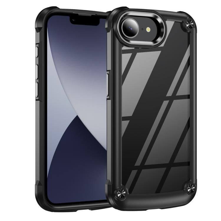 For iPhone 16e TPU + PC Lens Protection Phone Case(Black) - free shipping - PMC TechLife - Order now!