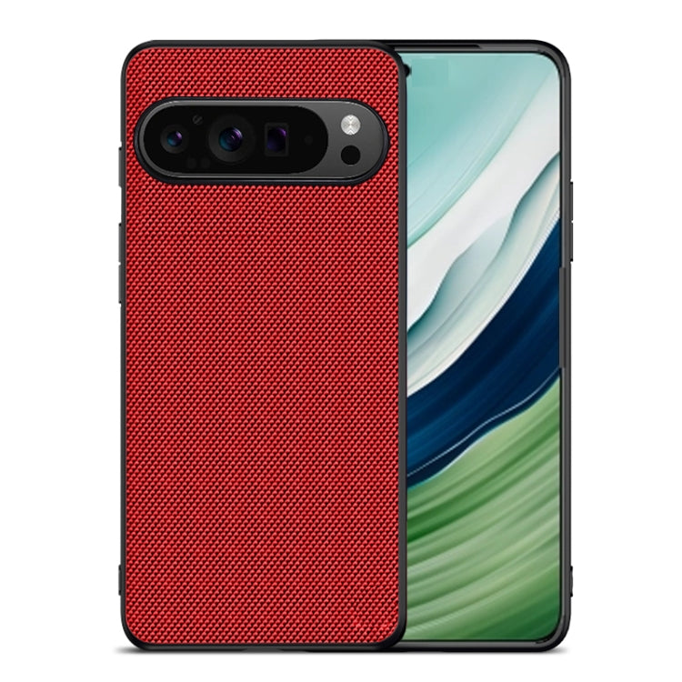 For Google Pixel 9 Nylon Cloth Texture Shockproof PC+TPU Phone Case(Red) - Google Cases by PMC Jewellery | Online Shopping South Africa | PMC Jewellery | Buy Now Pay Later Mobicred