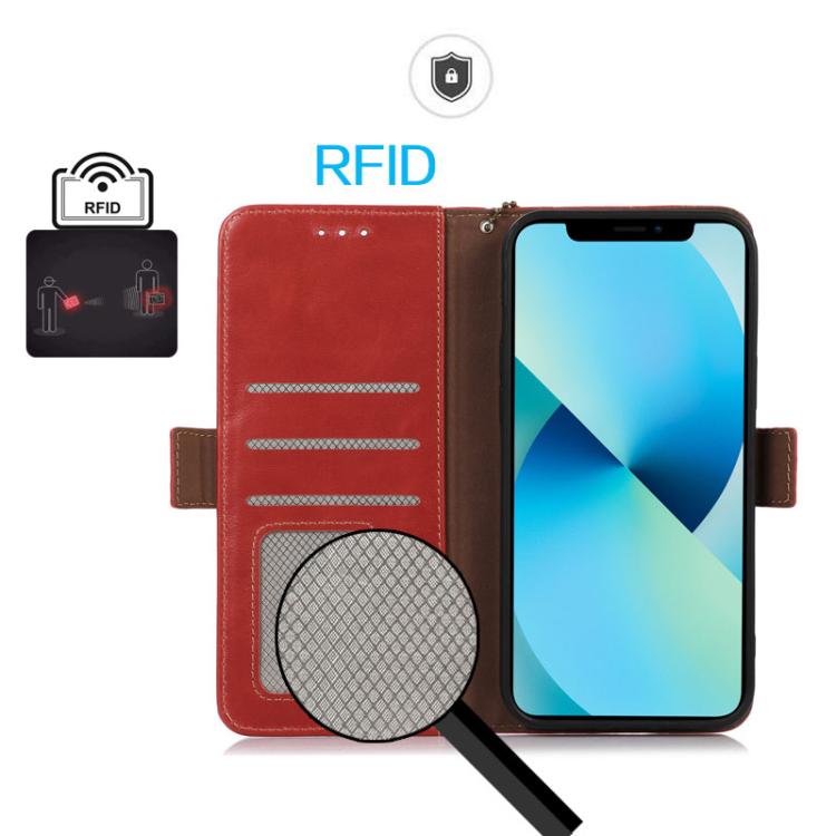 For iPhone 17 Air Crazy Horse Top Layer Cowhide Leather Phone Case(Red) - free shipping - PMc TechLife - Order now!
