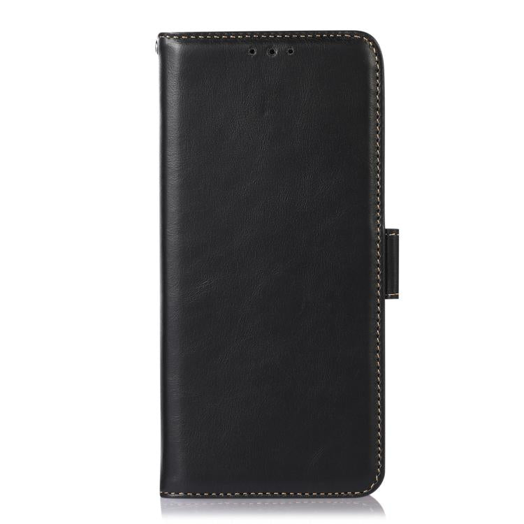 For iPhone 17 Pro Max Crazy Horse Top Layer Cowhide Leather Phone Case(Black) - free shipping - PMc TechLife - Order now!