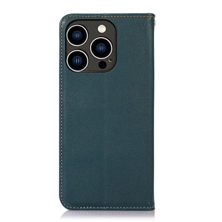 For iPhone 16 Pro Max KHAZNEH Nappa Top Layer Cowhide Leather Phone Case(Green) - free shipping - PMC TechLife - Order now!