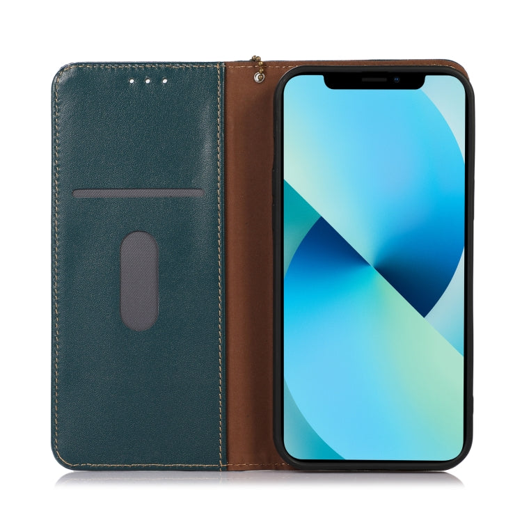 For iPhone 16 KHAZNEH Nappa Top Layer Cowhide Leather Phone Case(Green) - iPhone 16 Cases by PMC Jewellery | Online Shopping South Africa | PMC Jewellery | Buy Now Pay Later Mobicred