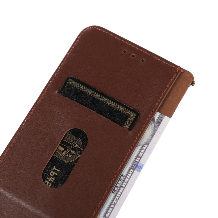 For iPhone 17 KHAZNEH Nappa Top Layer Cowhide Leather Phone Case(Brown) - free shipping - PMc TechLife - Order now!