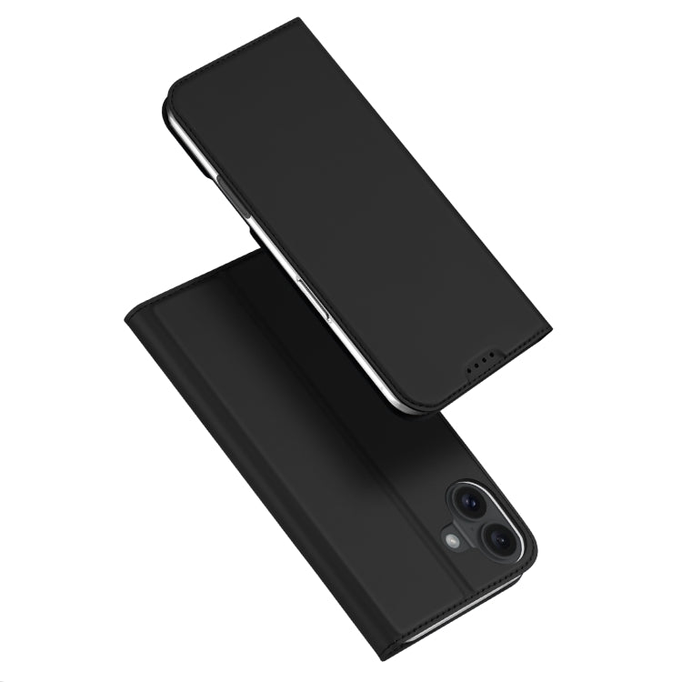 For iPhone 16 Plus DUX DUCIS Skin Pro Series Flip Leather Phone Case(Black) - iPhone 16 Plus Cases by DUX DUCIS | Online Shopping South Africa | PMC Jewellery | Buy Now Pay Later Mobicred