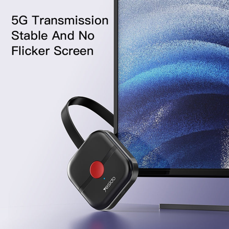 Yesido TV10 HD Wireless Screen Display Receiver, Specification:2.4G+4K(Black) - Wireless Display Dongle by Yesido | Online Shopping South Africa | PMC Jewellery | Buy Now Pay Later Mobicred