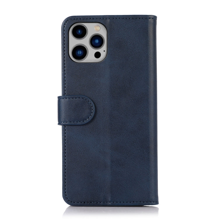For iPhone 16 Pro Cow Texture Leather Phone Case(Blue) - iPhone 16 Pro Cases by PMC TechLife | Online Shopping South Africa | PMC TechLife | Buy Now Pay Later Mobicred