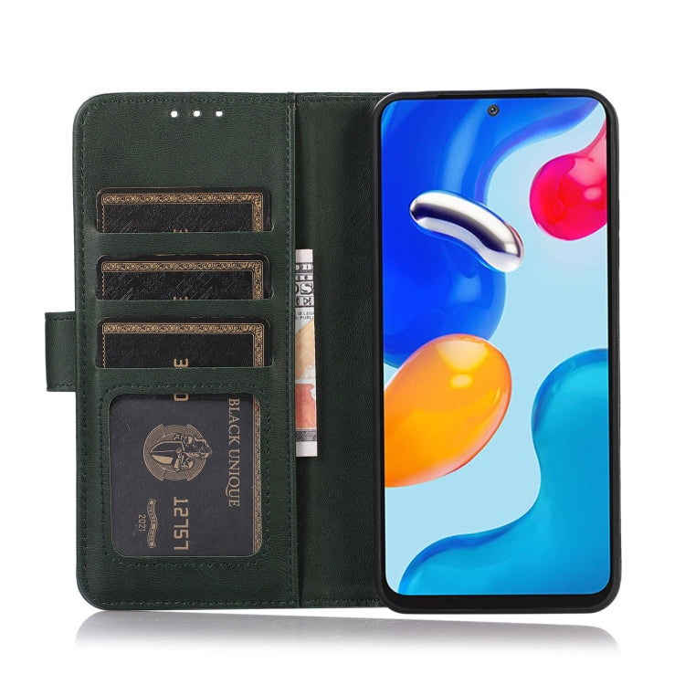 For iPhone 16 Plus Cow Texture Leather Phone Case(Green) - iPhone 16 Plus Cases by PMC TechLife | Online Shopping South Africa | PMC TechLife | Buy Now Pay Later Mobicred