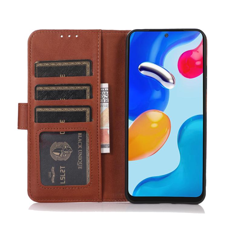 For iPhone 16e Cow Texture Leather Phone Case(Brown) - iPhone 16e Cases by PMC TechLife | Online Shopping South Africa | PMC TechLife | Buy Now Pay Later Mobicred
