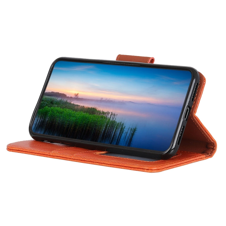 For iPhone 16 Pro Nappa Texture Leather Case(Orange) - free shipping - PMC TechLife - Order now!